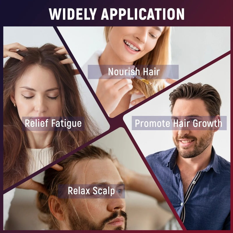 Advanced Head Massage Hair Comb With Red Light Hair Care  High Vibration Hair Massager Brush 4