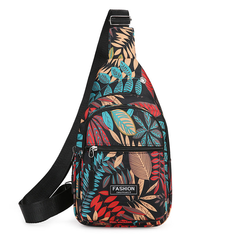 Trendy Breast Bag for Women, Large Capacity Outdoor Crossbody Backpack, Casual Single Shoulder Travel Bag
