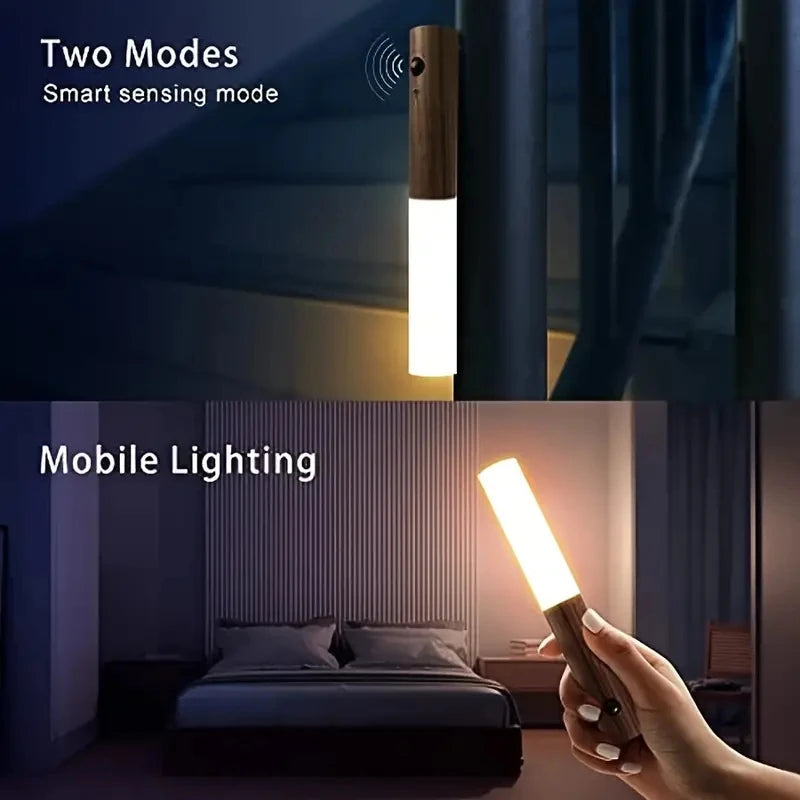 Intelligent Human Body Induction Night Light LED Rechargeable Wall Light For Corridor Cabinet Toile 1