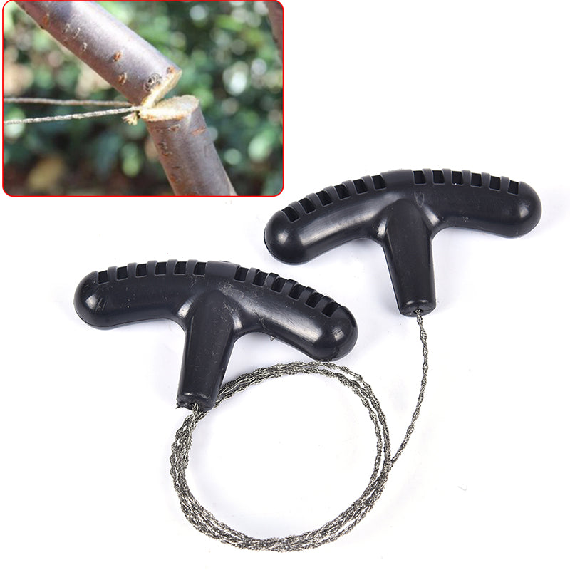 Portable Manual Hand Steel Chain Saw Survival Gear, Outdoor Camping Hiking Emergency Travel Cutting Rope Tool Kit