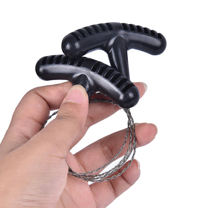 Portable Manual Hand Steel Chain Saw Survival Gear, Outdoor Camping Hiking Emergency Travel Cutting Rope Tool Kit