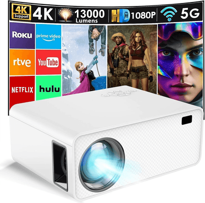 Touyinger L9 Portable Mini Projector  Full HD 1080P Home Theater With 4K Support WiFi  Bluetooth 3