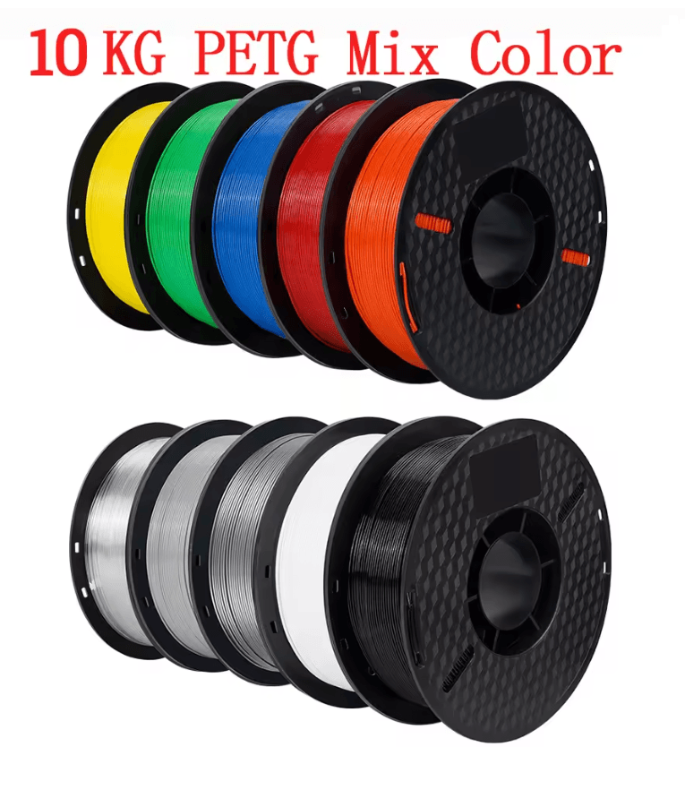 KINGROON 10KG 3D Printer Filament Bundle PLA PETG 175mm Mixed Colors For FDM Printing 12
