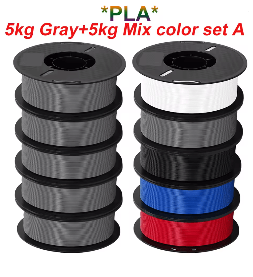 KINGROON 10KG 3D Printer Filament Bundle PLA PETG 175mm Mixed Colors For FDM Printing 13