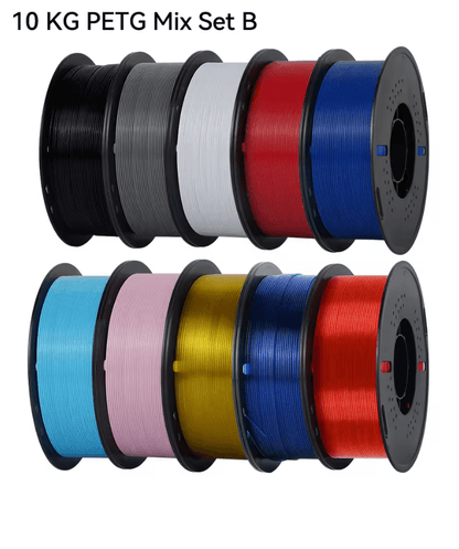 KINGROON 10KG 3D Printer Filament Bundle PLA PETG 175mm Mixed Colors For FDM Printing 3