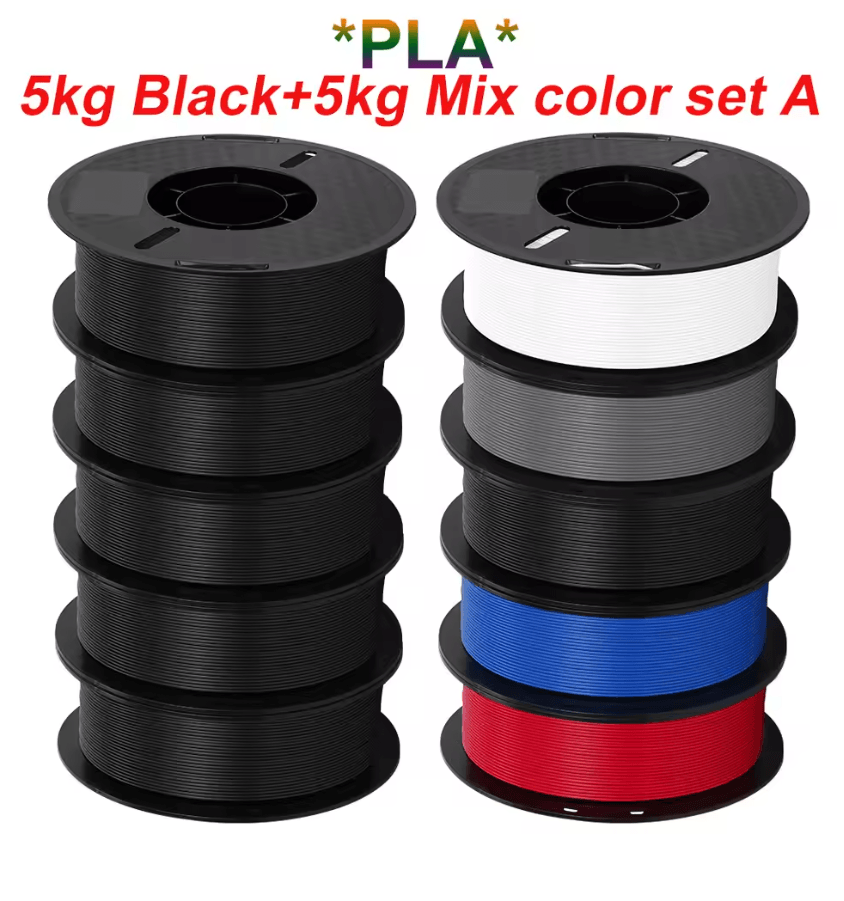 KINGROON 10KG 3D Printer Filament Bundle PLA PETG 175mm Mixed Colors For FDM Printing 8