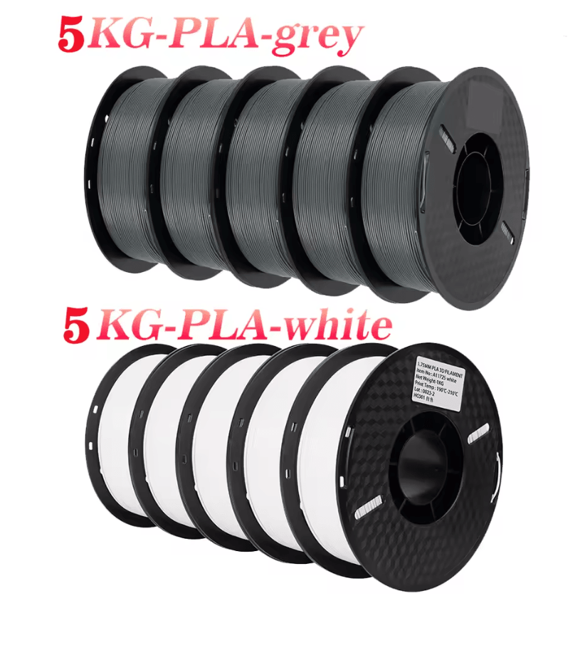 KINGROON 10KG 3D Printer Filament Bundle PLA PETG 175mm Mixed Colors For FDM Printing 17