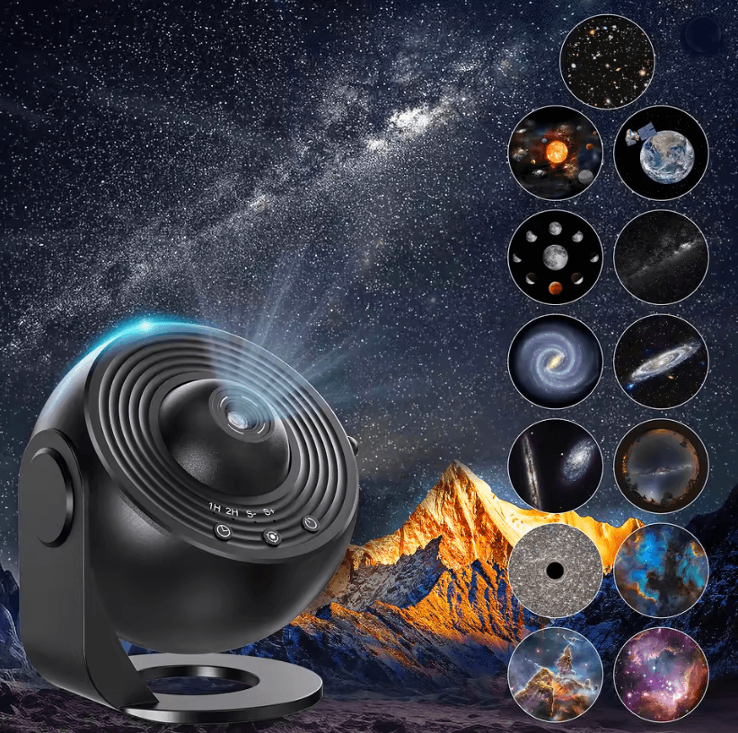 Galaxy Projector Star Light with Realistic Planets and Constellations for Kids Bedroom and Night Relaxation