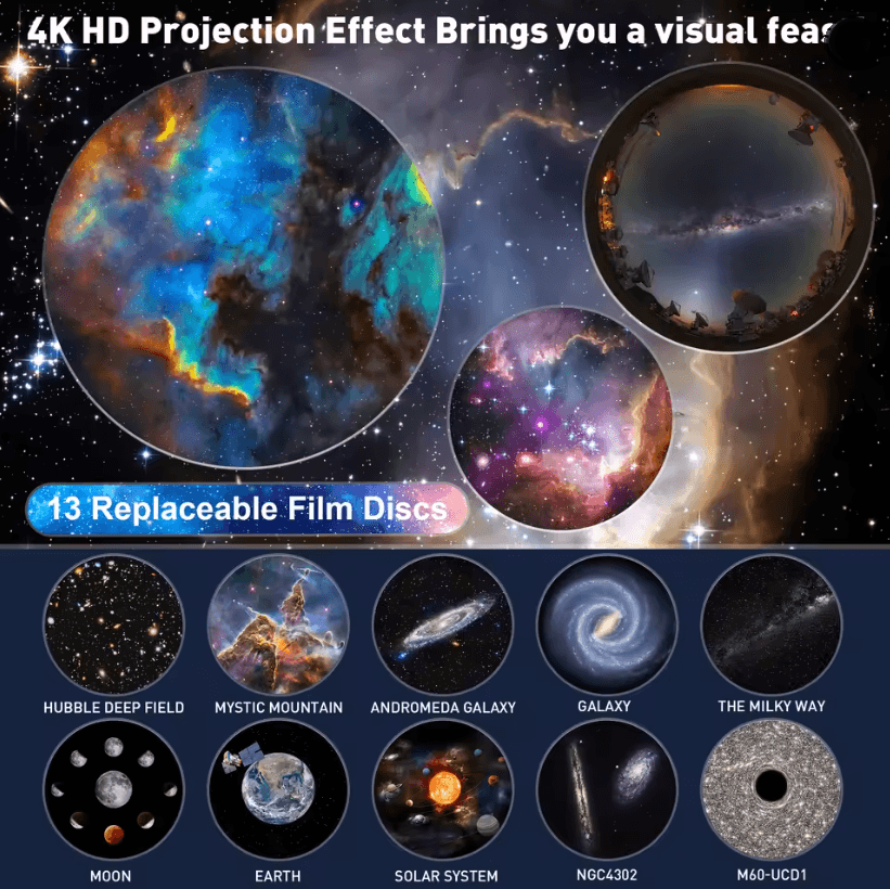 Galaxy Projector Star Light With Realistic Planets And Constellations For Kids Bedroom And Night Re 1