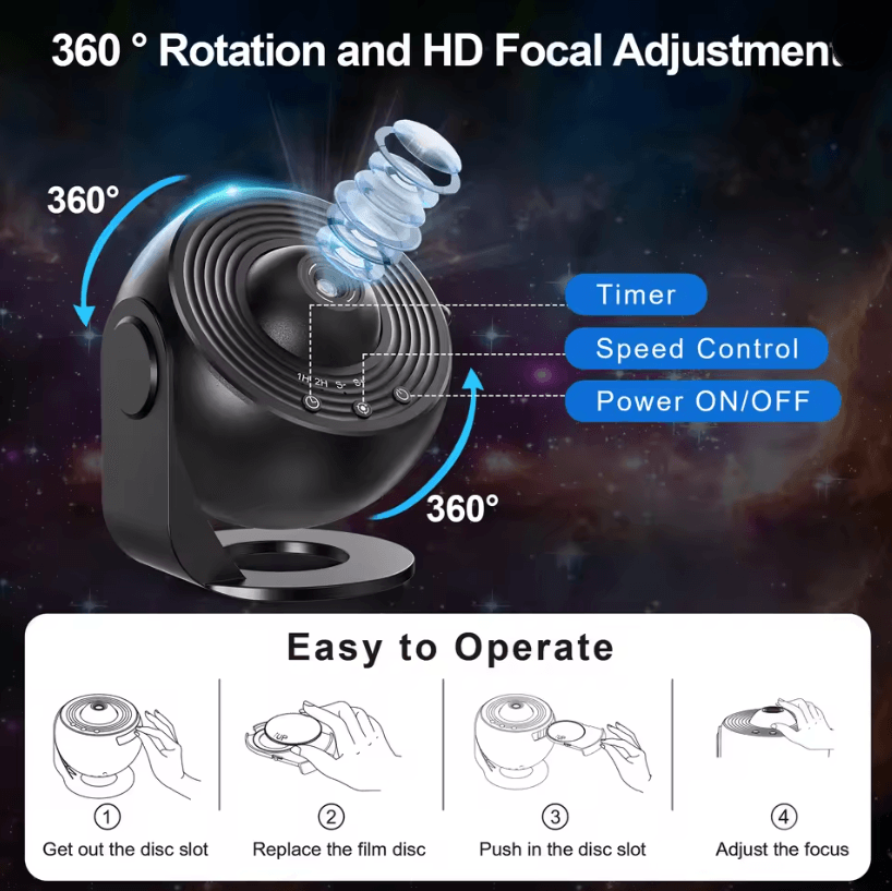 Galaxy Projector Star Light With Realistic Planets And Constellations For Kids Bedroom And Night Re 3