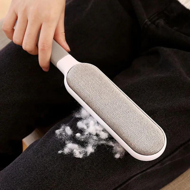 Manual Electrostatic Double-Sided Pet Hair Remover Lint Brush for Cat Fur Sofa Carpet Furniture Clothing Cleaner