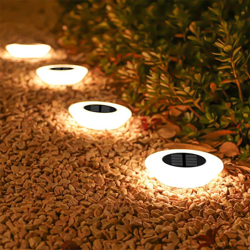 Solar LED Lawn Lights Outdoor Floor Landscape Lamps with On/Off, Ideal for Garden, Pathway, Yard, Patio, Deck & Camping