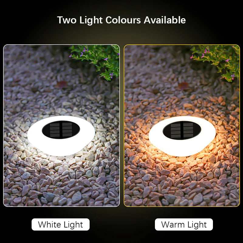 Solar LED Lawn Lights Outdoor Floor Landscape Lamps with On/Off, Ideal for Garden, Pathway, Yard, Patio, Deck & Camping