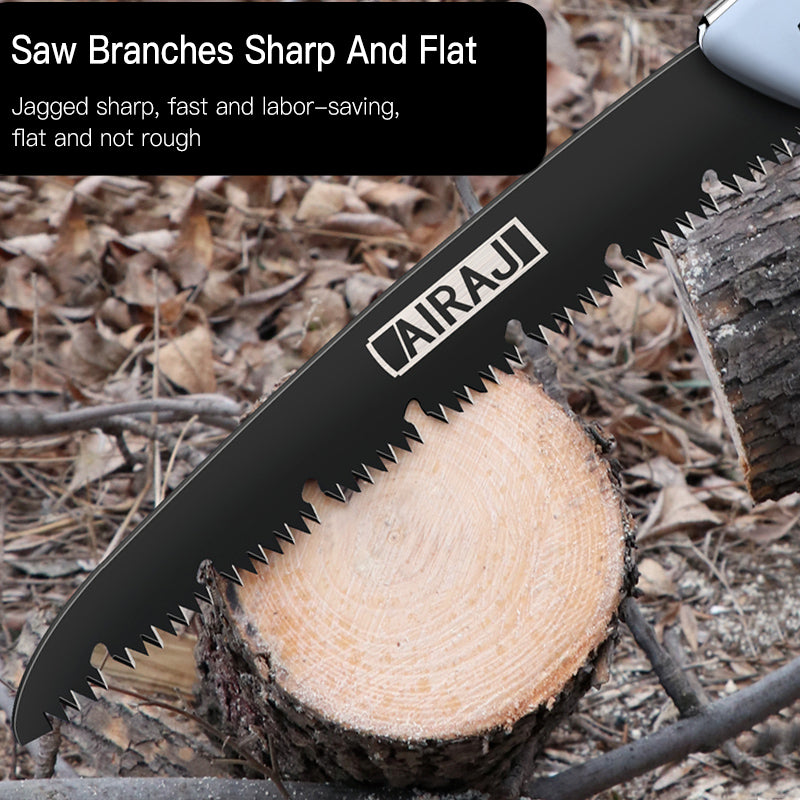 Multifunction Folding Hand Saw for Woodworking, Sharp Steel Hacksaw for Garden, Camping, Tree Cutting, Pruning