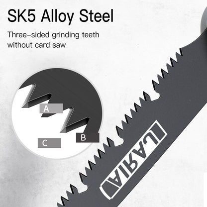 Multifunction Folding Hand Saw for Woodworking, Sharp Steel Hacksaw for Garden, Camping, Tree Cutting, Pruning