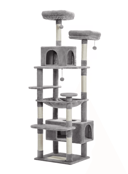 Large Cat Tree Tower For Indoor Cats With Plush Condo Perches Scratching Posts And Hideaway Caves 14