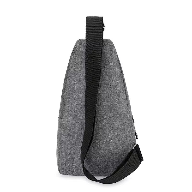 Men Large Capacity Chest Bag, One Shoulder Crossbody Bag for Outdoor Sports, Hiking, Running, Fashion Sling Bag