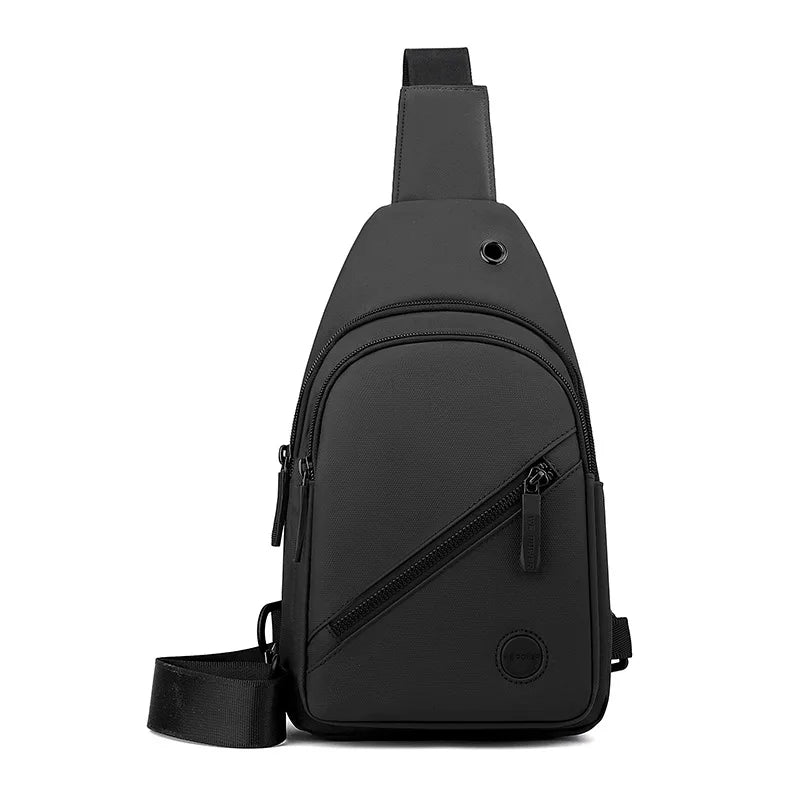 Multipurpose Nylon Crossbody Chest Bag For Men Lightweight Sling Bag For Hiking Travel  Everyday Co 6