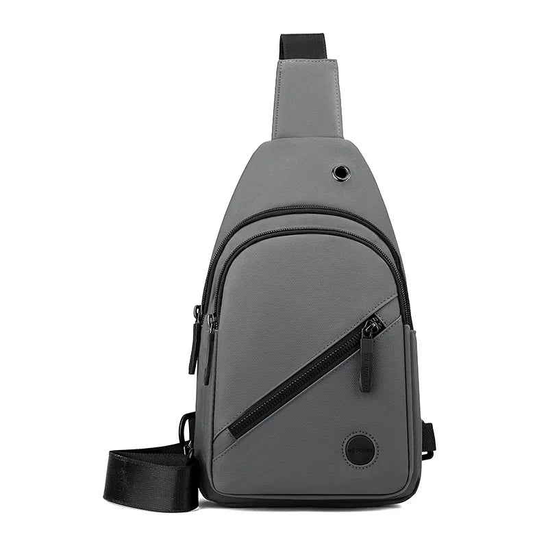 Multipurpose Nylon Crossbody Chest Bag For Men Lightweight Sling Bag For Hiking Travel  Everyday Co 3