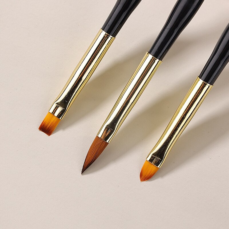 Nail Art Brushes, Dual End Gel Gradient Brush & Ultra Thin Line Drawing Pen for Precise Manicure Design