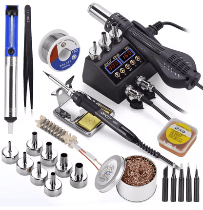 2 In 1 Soldering Rework Station 750W With LCD Display For PCB BGA SMD IC Repair 7