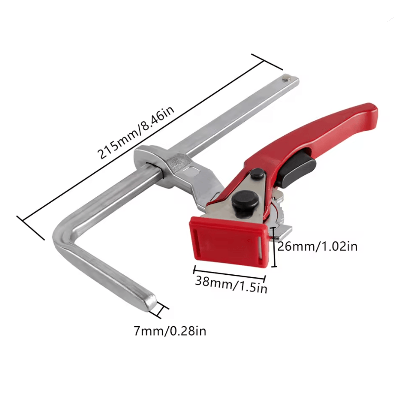 Allsome Quick Release Ratcheting Table Clamps For MFT And Guide Rail Systems 2 Pack 1