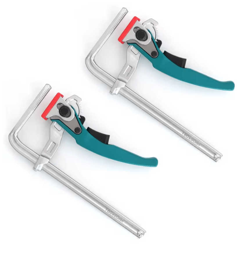 Allsome Quick Release Ratcheting Table Clamps For MFT And Guide Rail Systems 2 Pack 3