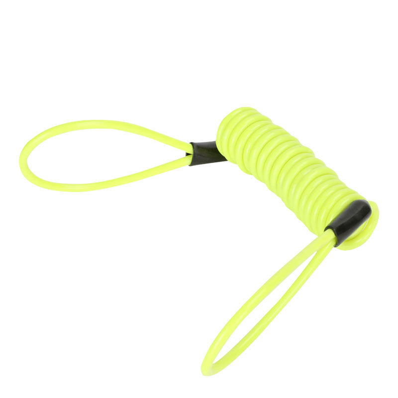 Anti-Theft Motorcycle Brake Disc Lock with Alarm, Scooter Reminder Cable, Bicycle Spring Rope & Storage Bag for Disc