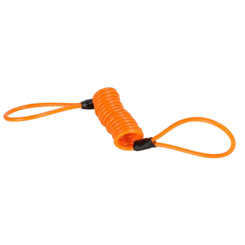 Anti-Theft Motorcycle Brake Disc Lock with Alarm, Scooter Reminder Cable, Bicycle Spring Rope & Storage Bag for Disc