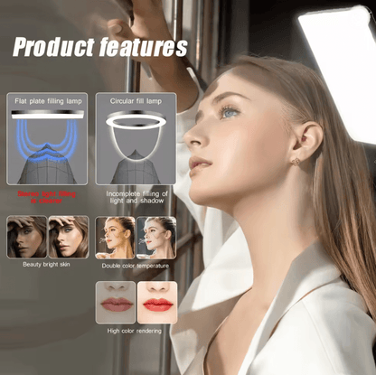 LED Video Conference Light With Adjustable Tripod For Zoom Calls Live Streaming And Photography 2