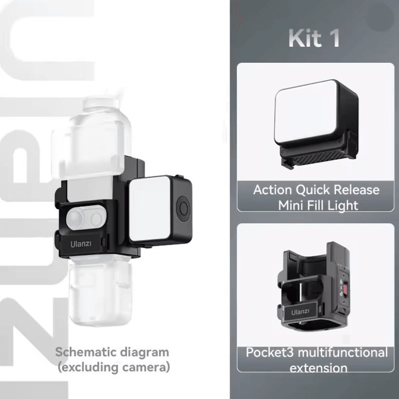 Ulanzi LM18 Waterproof LED Video Light For Action Cameras And Underwater Filming 2