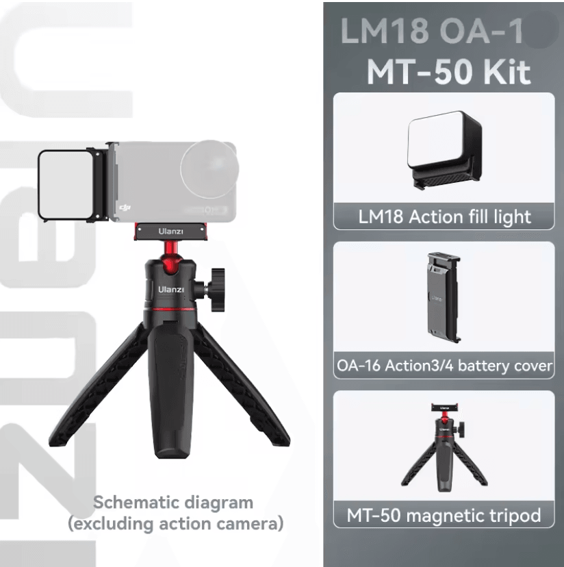 Ulanzi LM18 Waterproof LED Video Light For Action Cameras And Underwater Filming 6