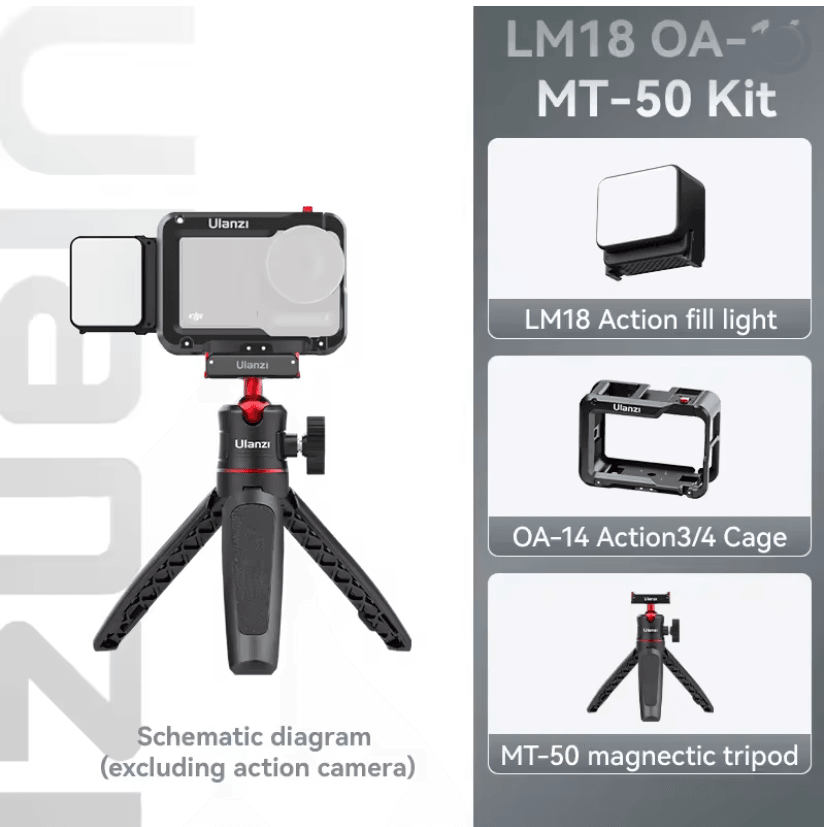 Ulanzi LM18 Waterproof LED Video Light For Action Cameras And Underwater Filming 7