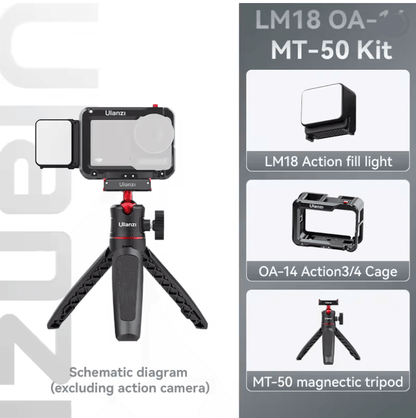 Ulanzi LM18 Waterproof LED Video Light For Action Cameras And Underwater Filming 7