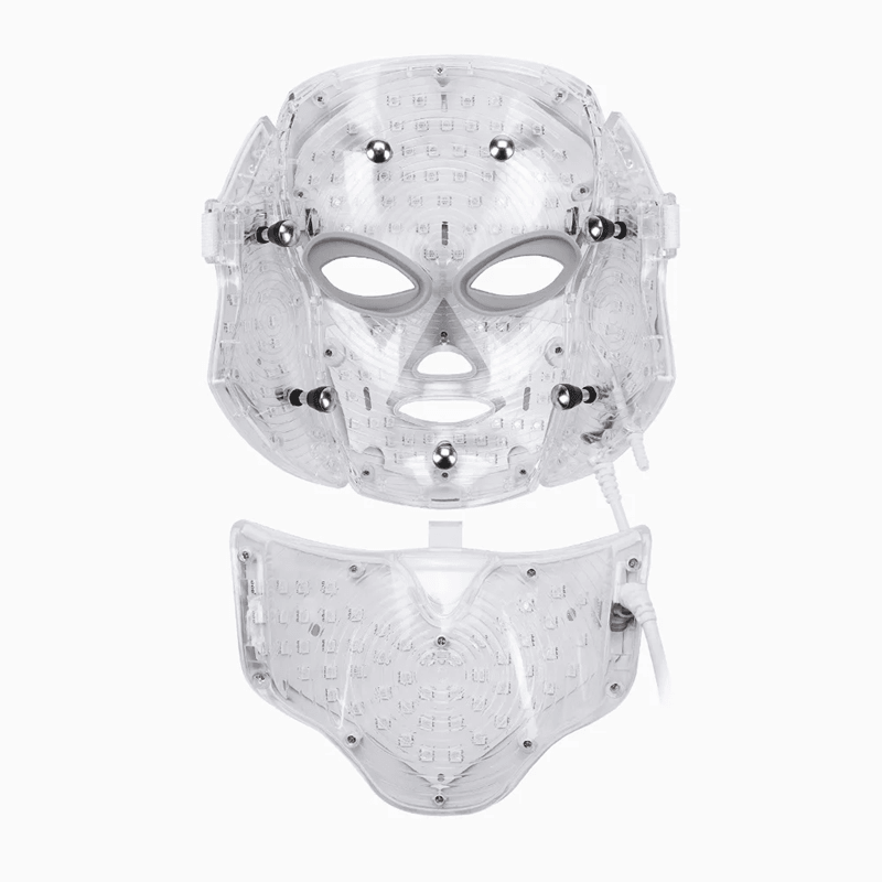 Foreverlily 7 Color LED Light Therapy Mask With Neck Care For Skin Rejuvenation And Acne Treatment 1