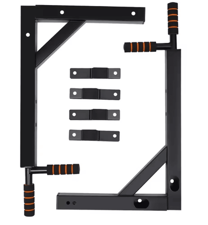 Heavy Duty Wall Mounted Pull Up Bar And Dip Station For Home Gym Strength Training 2