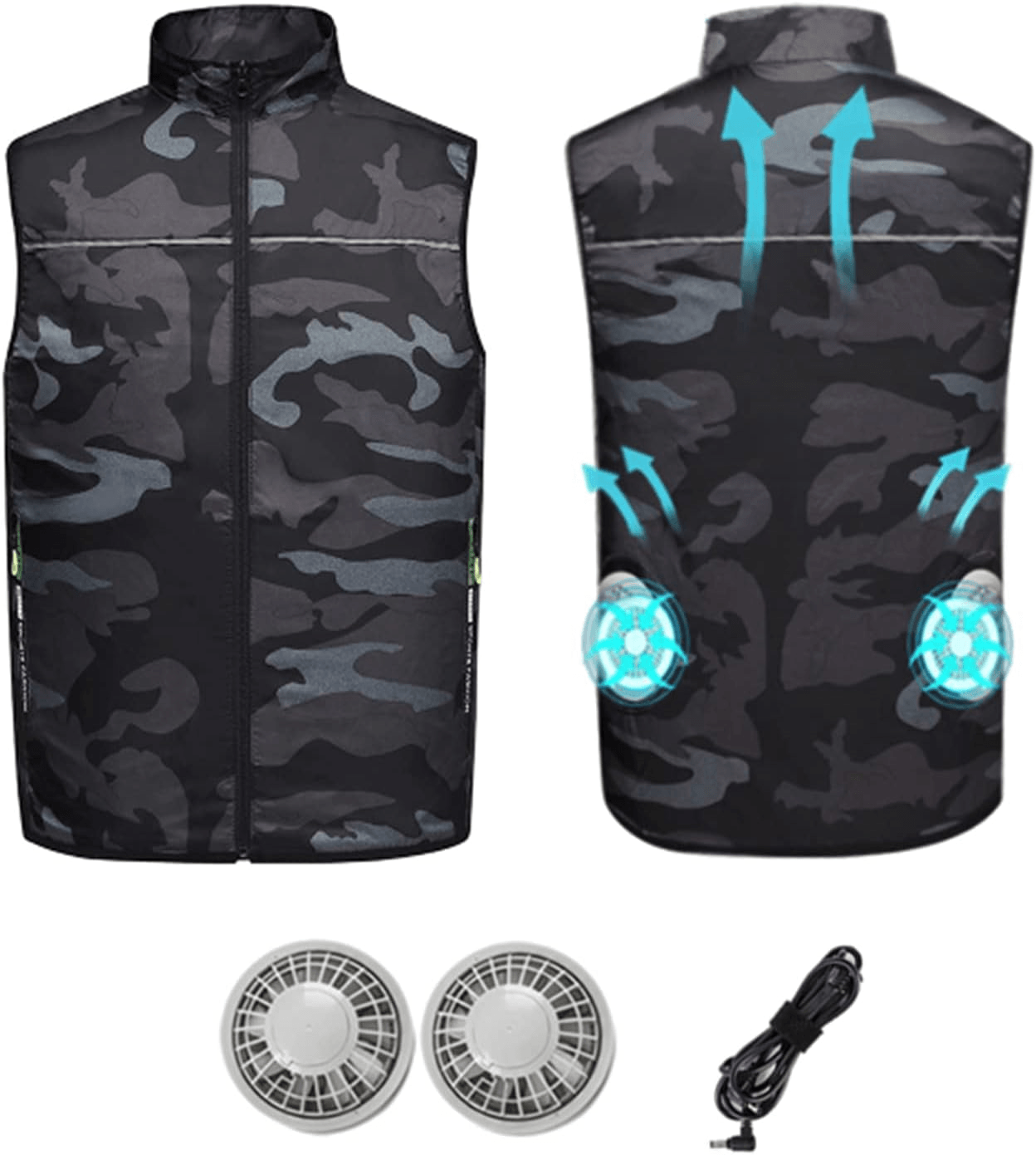 Summer Cooling Fan Vest  Lightweight Wearable Air Conditioner For Outdoor Comfort 3