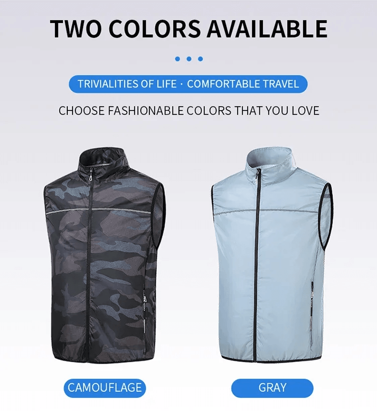 Summer Cooling Fan Vest  Lightweight Wearable Air Conditioner For Outdoor Comfort 6