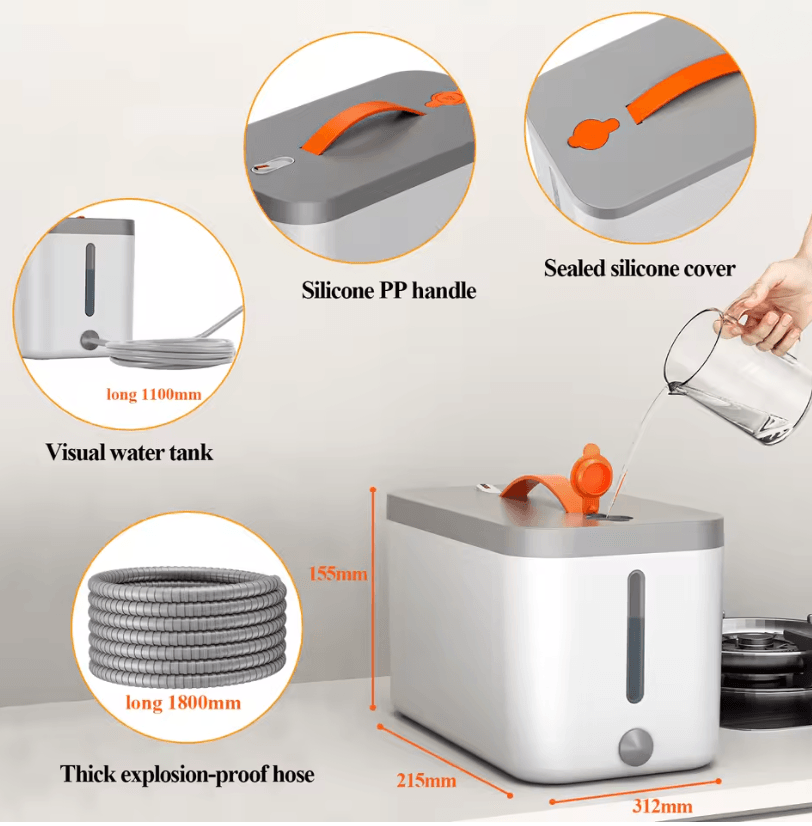 1500W Handheld Steam Cleaner For Upholstery And Home Use 2