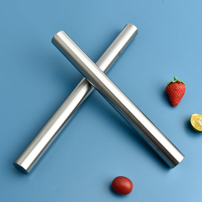 Nonstick Stainless Steel Rolling Pin For Baking Bread Pastry Pizza Cookies  Cannoli Premium Kitchen 2