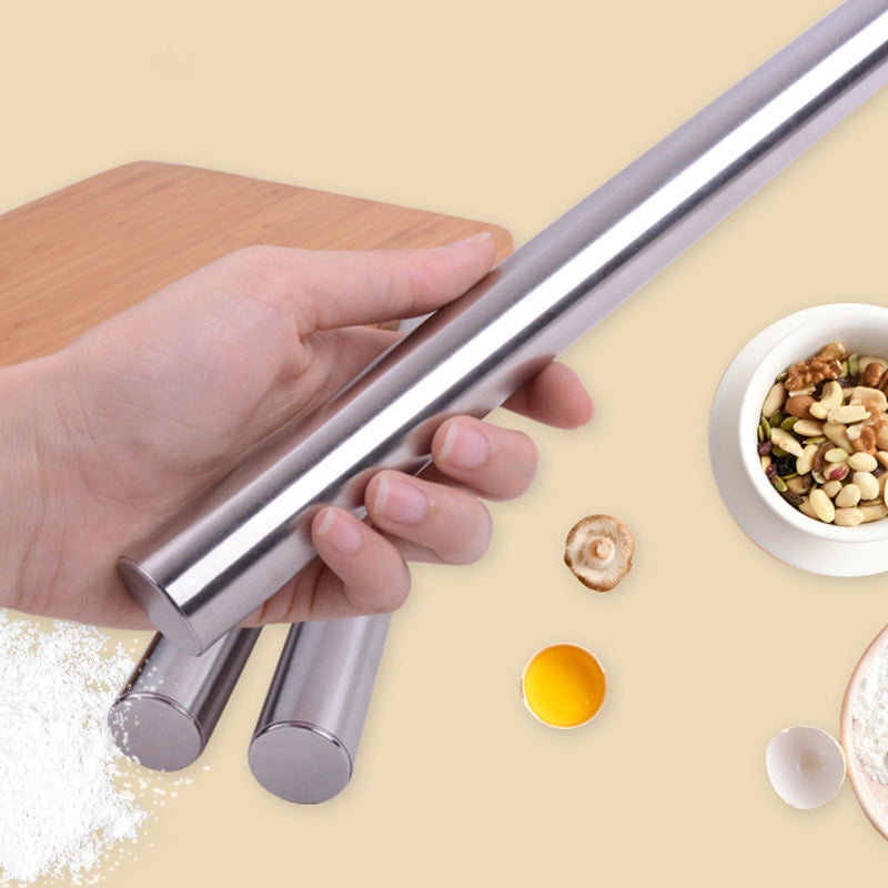 Nonstick Stainless Steel Rolling Pin For Baking Bread Pastry Pizza Cookies  Cannoli Premium Kitchen 4