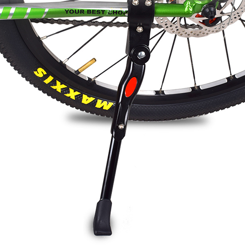 Adjustable Aluminum Kickstand for MTB & Road Bicycle, Rear Side Parking Rack Support for Mountain Bike