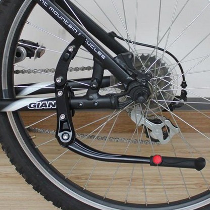 Adjustable Aluminum Kickstand for MTB & Road Bicycle, Rear Side Parking Rack Support for Mountain Bike