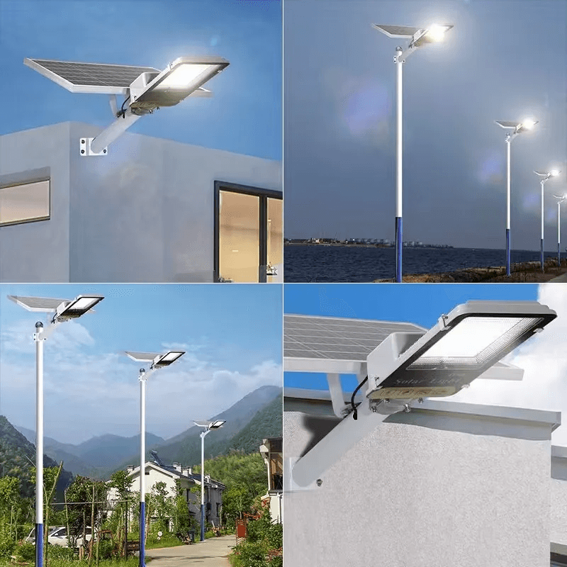 Aluminum Solar Street Light  HighPower Outdoor Lighting With 8000mAh Battery For Garage Garden  Wal 1