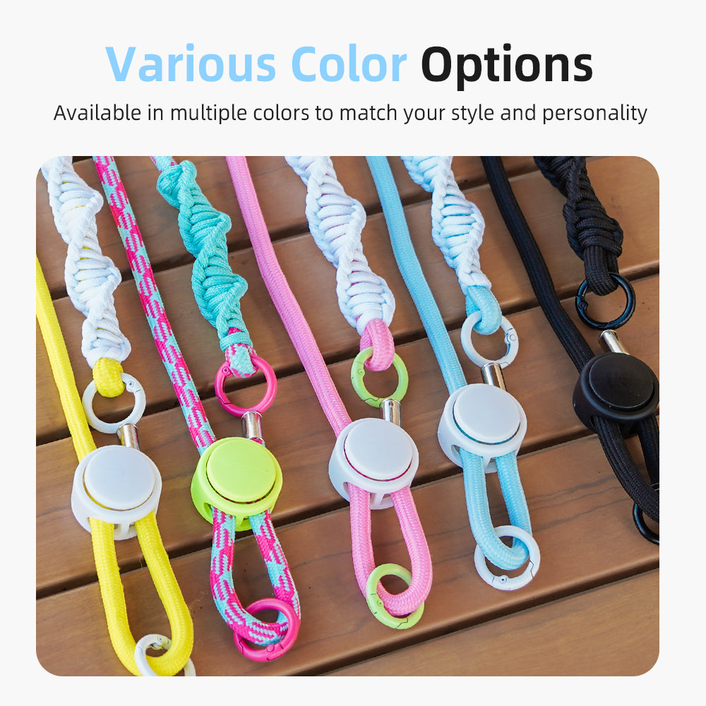 Adjustable Neck Strap Camera Lanyard with 1/4in Screw for Pocket 3, Insta360 X3 X4, GoPro, Anti-Lost Hanging Rope