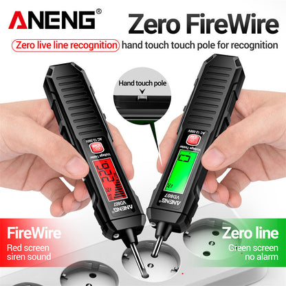 One-word Induction Portable Electric Pen Tester 50/60Hz NCV Sensor, Smart AC 12-300V Non-Contact Voltage Detector Wire