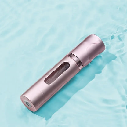 Glass Refillable Perfume Bottle with Spray Pump, Travel Size Mini Scent Atomizer, Empty Cosmetic Container for Purse