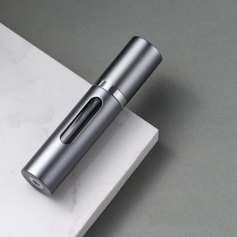 Glass Refillable Perfume Bottle with Spray Pump, Travel Size Mini Scent Atomizer, Empty Cosmetic Container for Purse