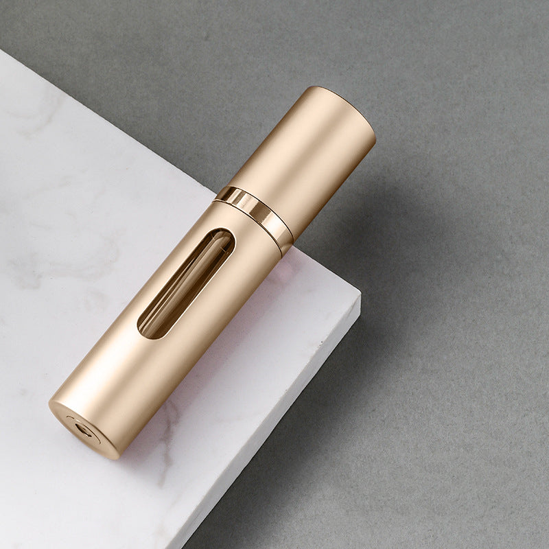 Glass Refillable Perfume Bottle with Spray Pump, Travel Size Mini Scent Atomizer, Empty Cosmetic Container for Purse