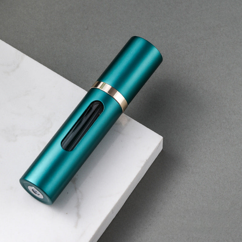 Glass Refillable Perfume Bottle with Spray Pump, Travel Size Mini Scent Atomizer, Empty Cosmetic Container for Purse